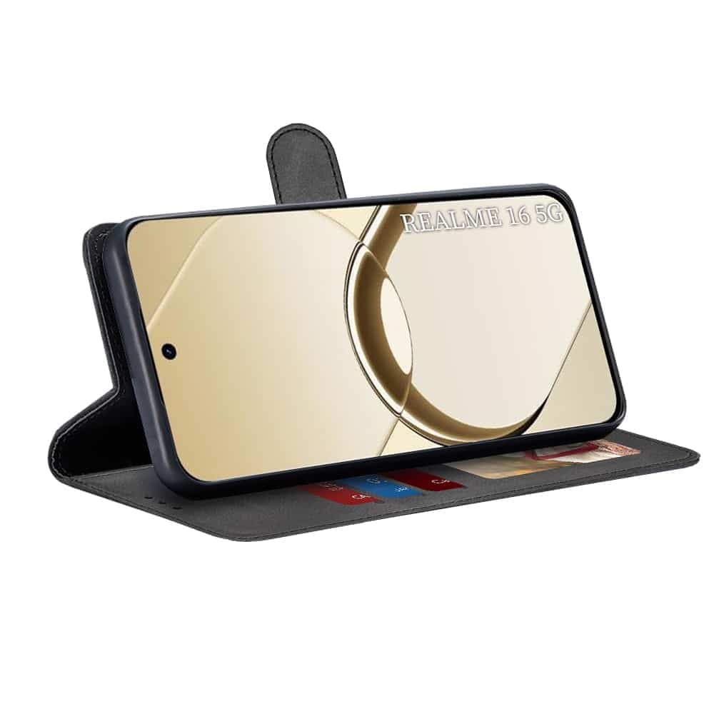 Techsuit Diary Book - θήκη για Realme 16 - Μαύρο 2