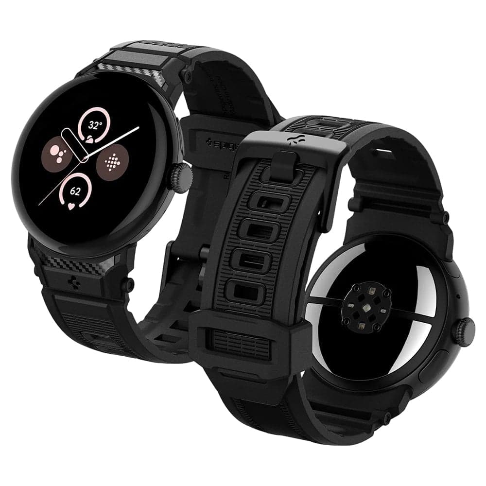 Spigen Rugged Band (AMP07556) Θηλιά Ρολογιού για Google Pixel Watch 5/4/3/2/1 41mm, Μαύρο
