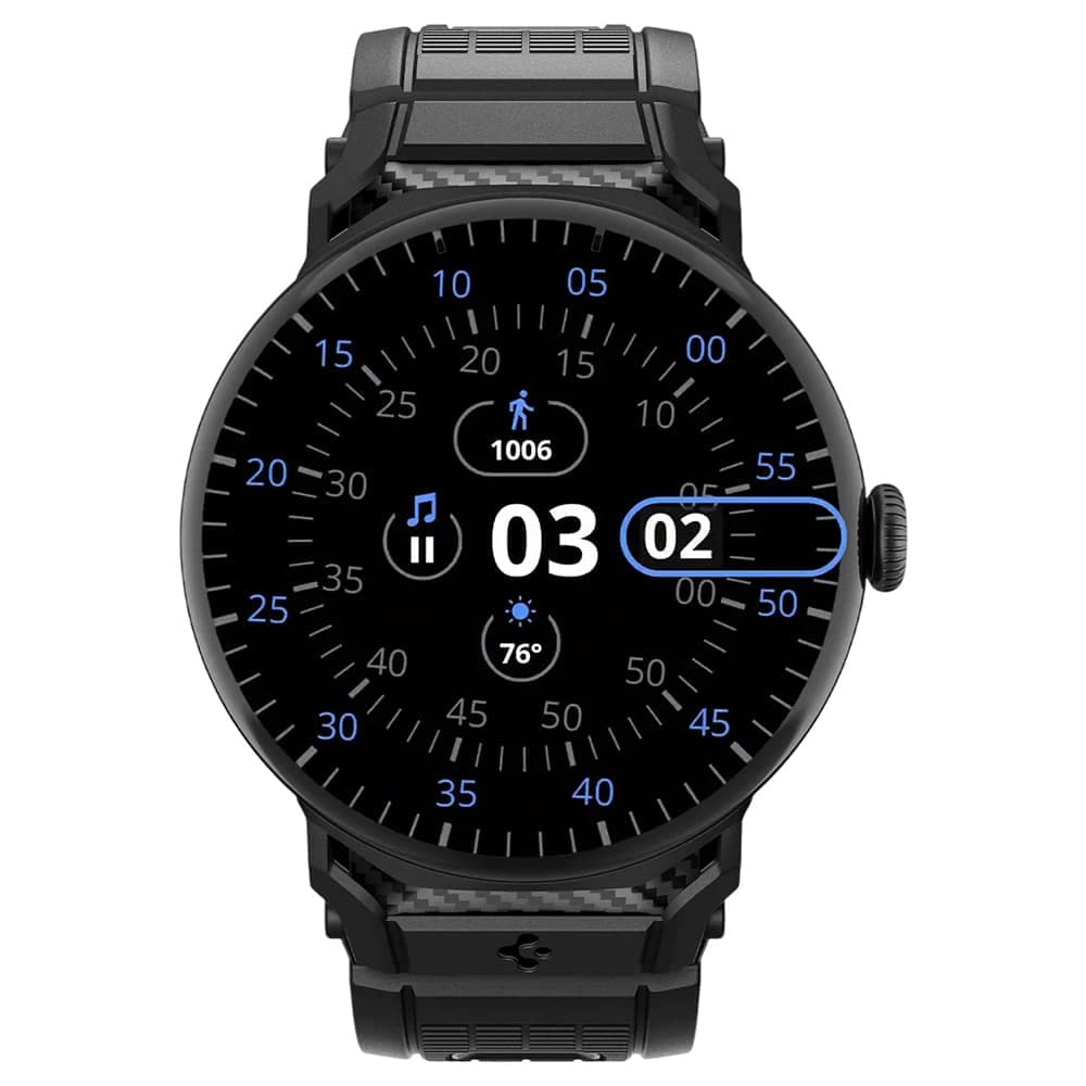 Spigen Rugged Band (AMP07556) Θηλιά Ρολογιού για Google Pixel Watch 5/4/3/2/1 41mm, Μαύρο 3