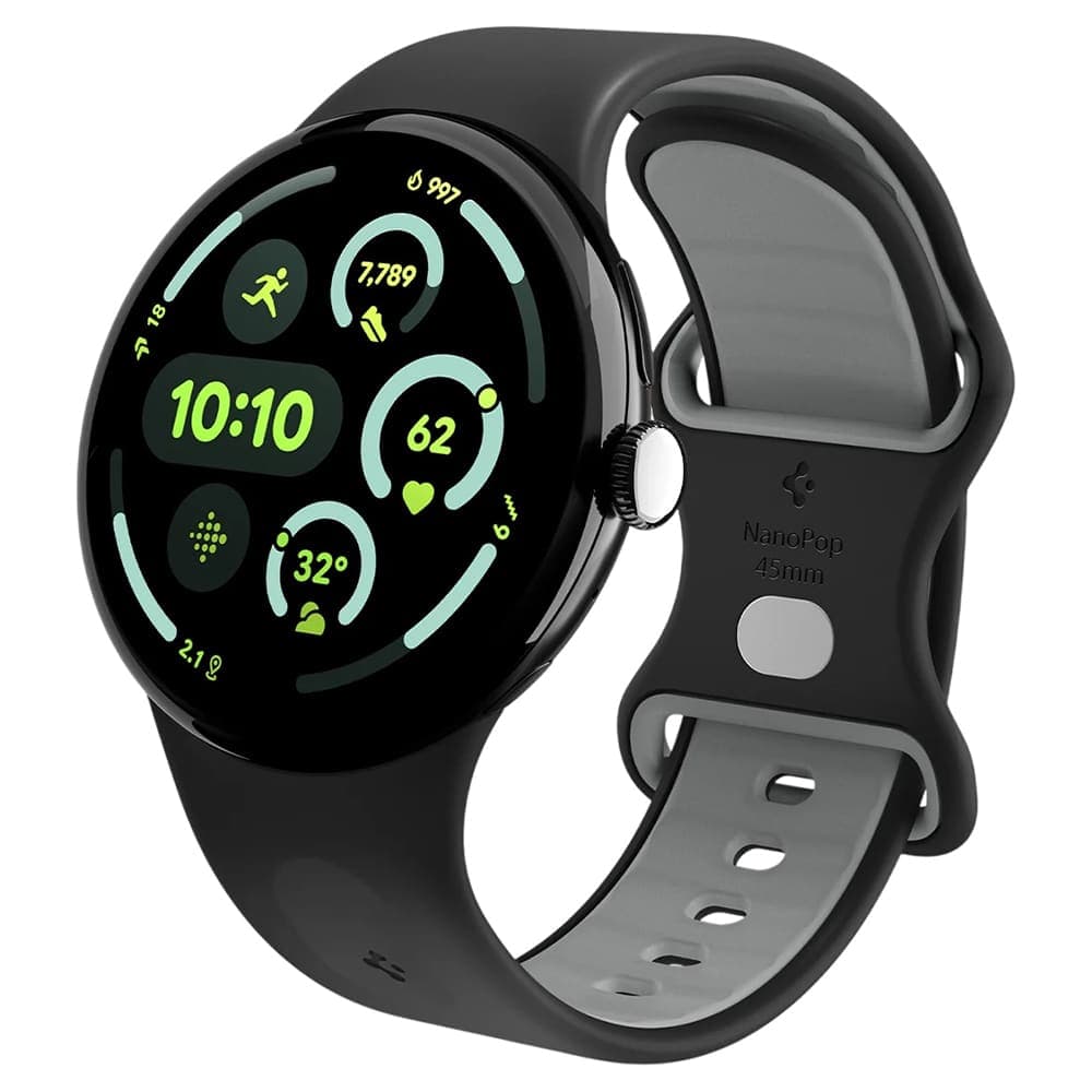 Spigen Nano Pop (AMP09486) Λουράκι για Google Pixel Watch 5 / Watch 4 / Watch 3 / Watch 2 / Watch 1 41mm, Μαύρο Σουσάμι 5