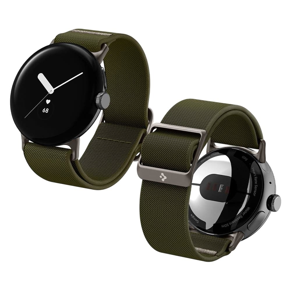 Spigen Lite Fit (AMP07608) Λουράκι για Google Pixel Watch 5 / 4 / 3 / 2 / 1 41mm, Χακί