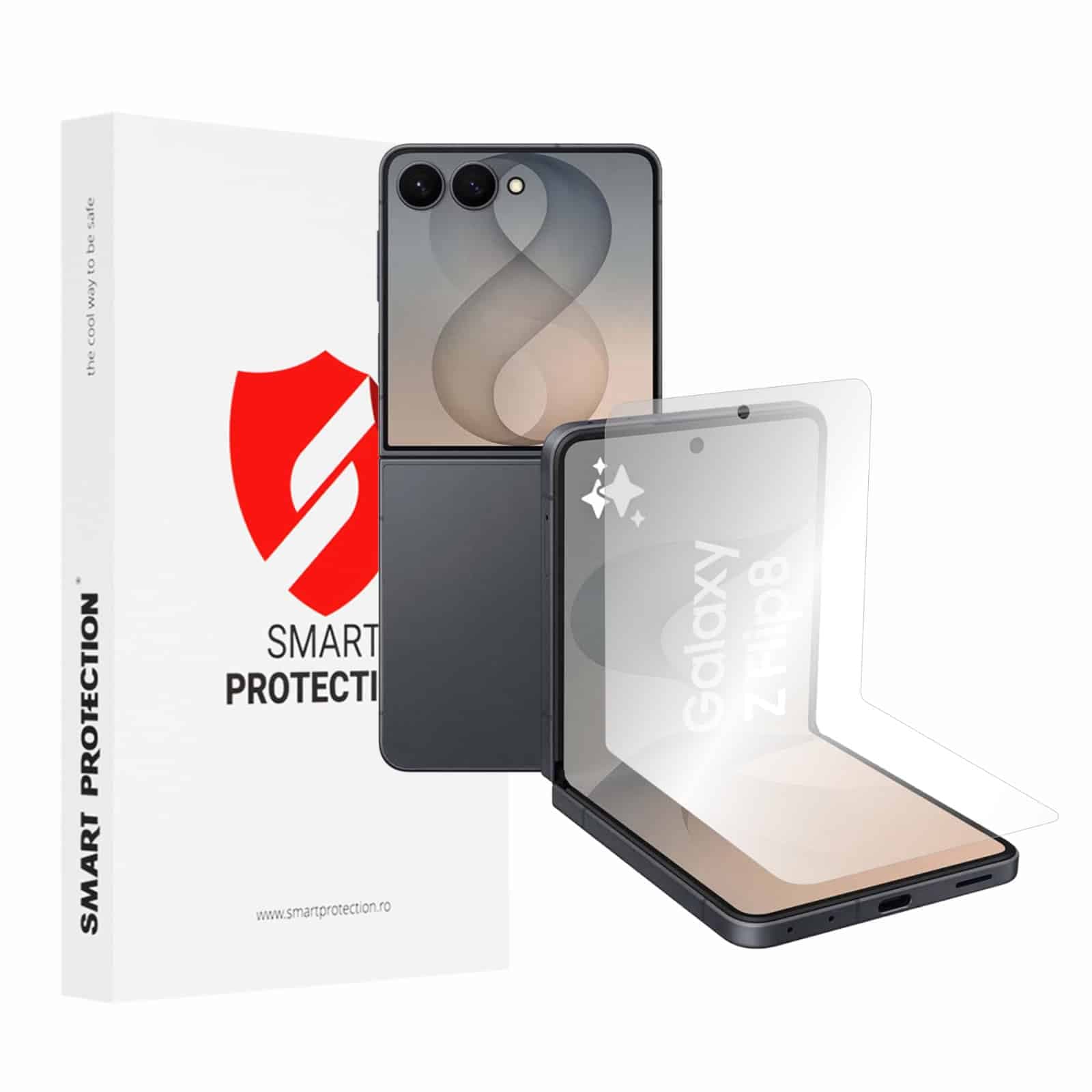 Smart Protection Premium Classic (2 Τεμάχια) για Samsung Galaxy Z Flip8, Διάφανο 2