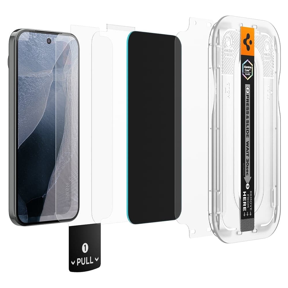 Spigen Glas.tR EZ-FIT Pro (AGL11481) Προστασία Οθόνης, Απόρρητο, Google Pixel 11 Pro/10 Pro/9 Pro/9, 2 Τεμάχια 2