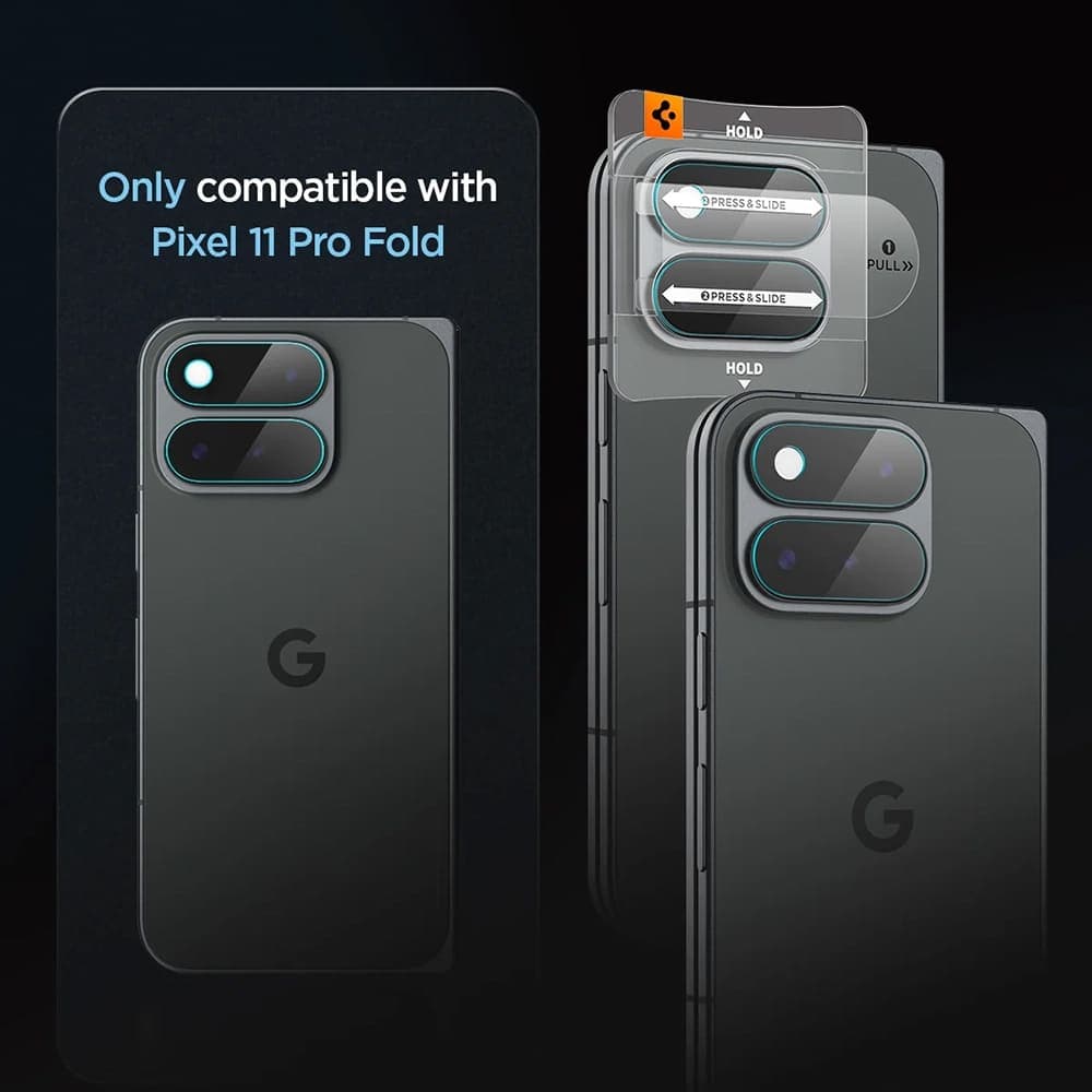 Spigen Optik.tR EZ Fit Pro Camera Glass (AGL11491) για Google Pixel 11 Pro Fold, Crystal Clear, 2 Τεμάχια 7