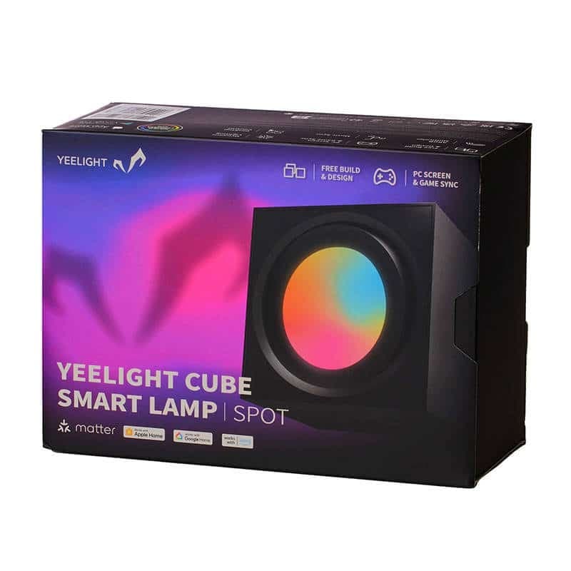 YEELIGHT Smart Cube Light Spot Gaming Lamp με Βάση, Μαύρο 4