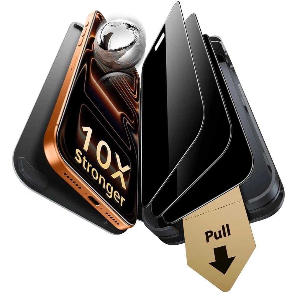 ESR Privacy Armorite Pro Προστατευτικό Οθόνης UltraFit (3 Τεμάχια) - iPhone 18 Pro Max - Μαύρο