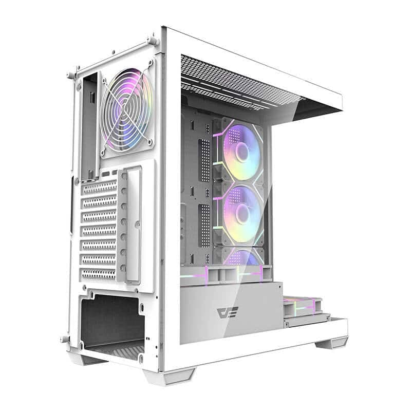 Darkflash DS900 Κουτί Υπολογιστή με 7 Ανεμιστήρες ARGB, Λευκό 6