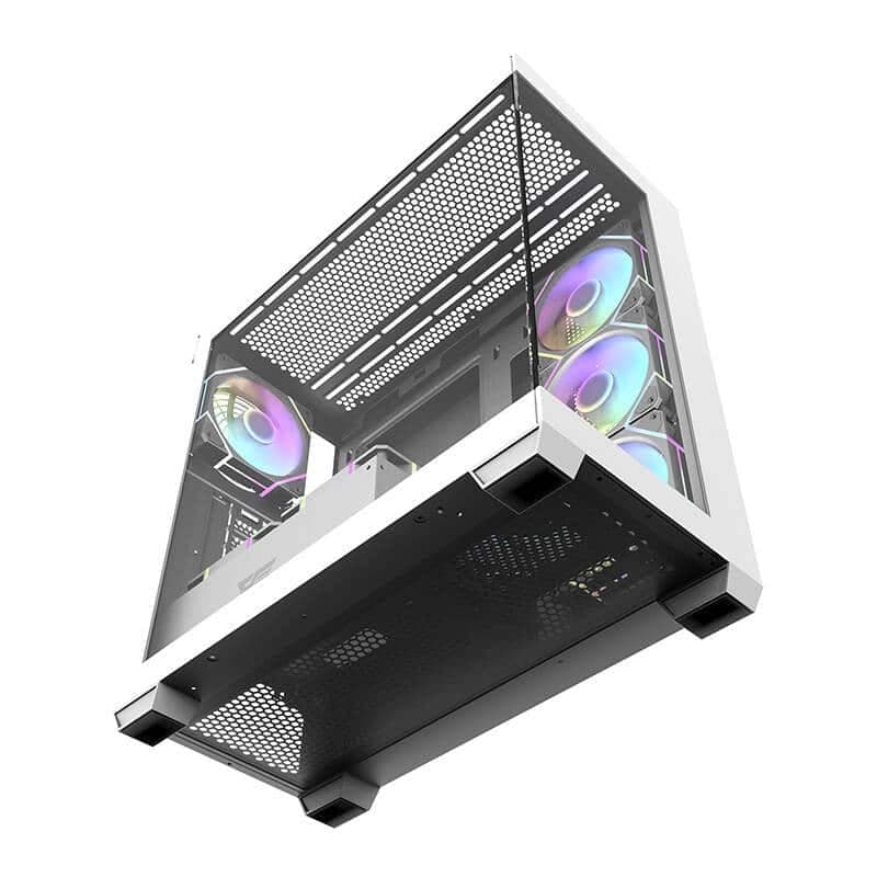 Darkflash DS900 Κουτί Υπολογιστή με 7 Ανεμιστήρες ARGB, Λευκό 7
