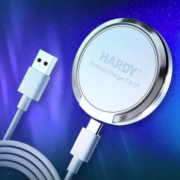3MK Hardy Ασύρματος Φορτιστής 2σε1 15W, Λευκός 2