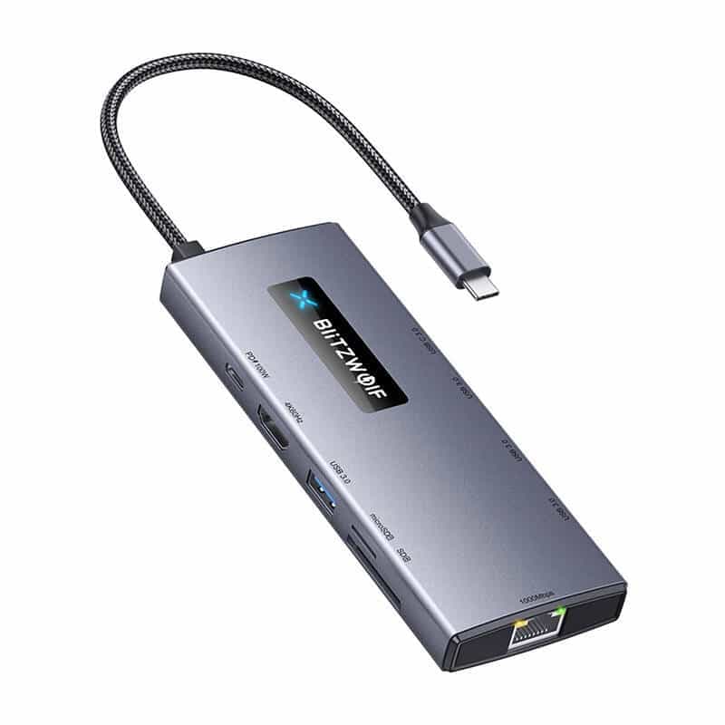 BlitzWolf BW-NEW TH8 Προσαρμογέας 10 σε 1 USB-C Hub