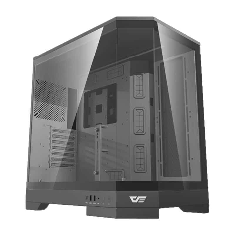 Darkflash DQX90 Θήκη Υπολογιστή ATX, Γυάλινα Πάνελ, Μαύρη 3