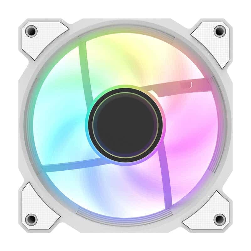 Darkflash DR08 3-σε-1 Ανεμιστήρας Ψύξης PWM A-RGB, Λευκό 3