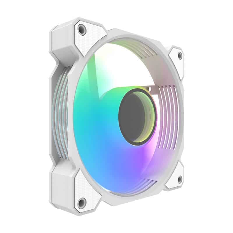 Darkflash DR08 3-σε-1 Ανεμιστήρας Ψύξης PWM A-RGB, Λευκό 5