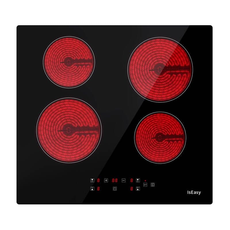 IsEasy T4-04 Κεραμική Εστία, Επαγωγική, 4 Ζώνες, 1200W/1800W