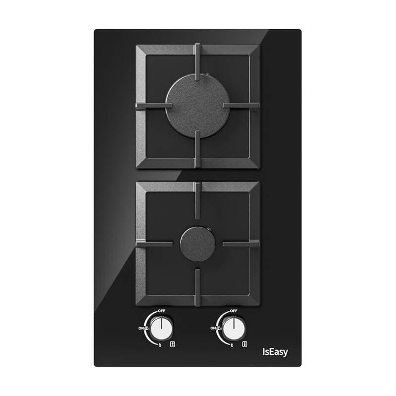 IsEasy MGBG-312S2C Εστία Αερίου Γυάλινη Διπλής Ζώνης 2