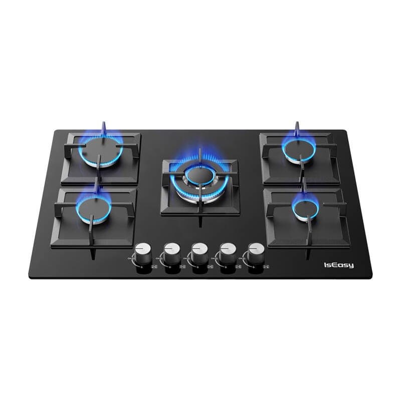 IsEasy MGBG-775S2 Γυάλινη εστία αερίου πέντε ζωνών 3