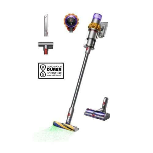 Dyson V15 Detect Absolute Σκουπάκι Χωρίς Καλώδιο, Satin Nickel / Gloss Nickel, EU 494719-01