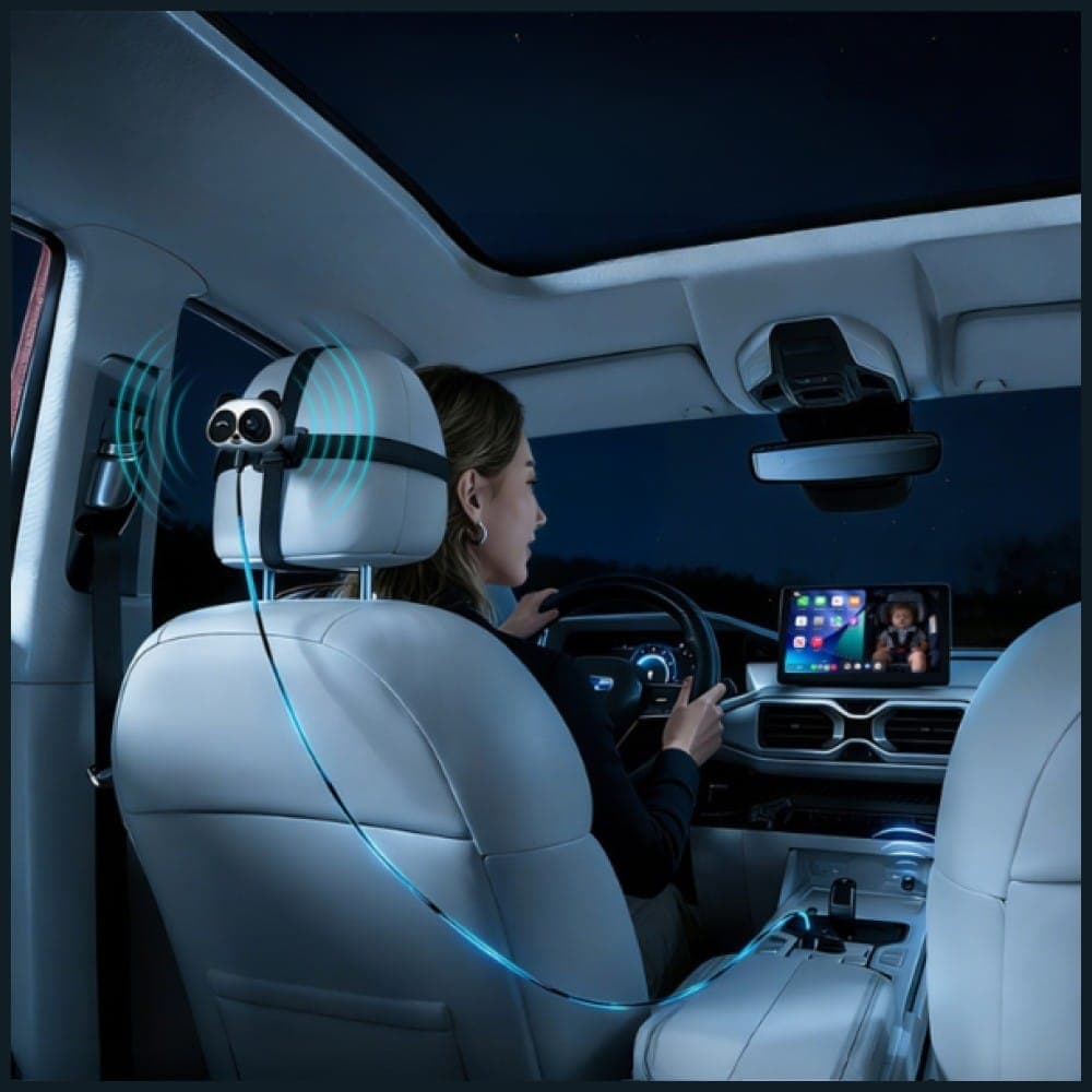 4smarts Προσαρμογέας Αυτοκινήτου με Κάμερα Panda CarPlay, Μαύρος 6