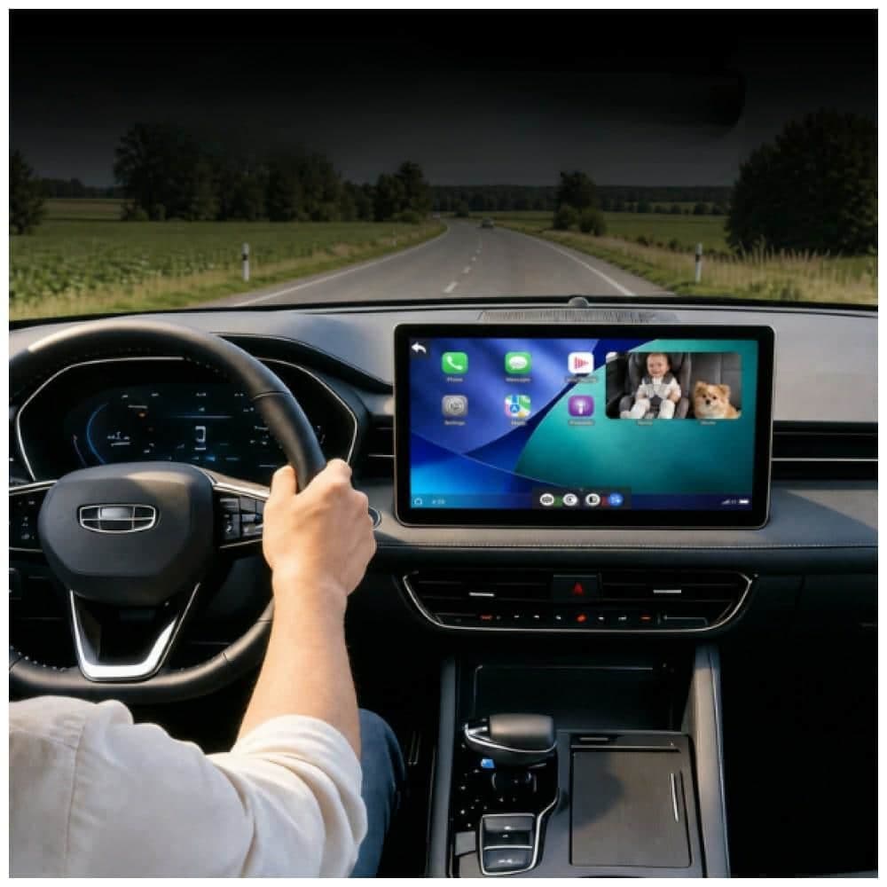 4smarts Προσαρμογέας Αυτοκινήτου με Κάμερα Panda CarPlay, Μαύρος 7