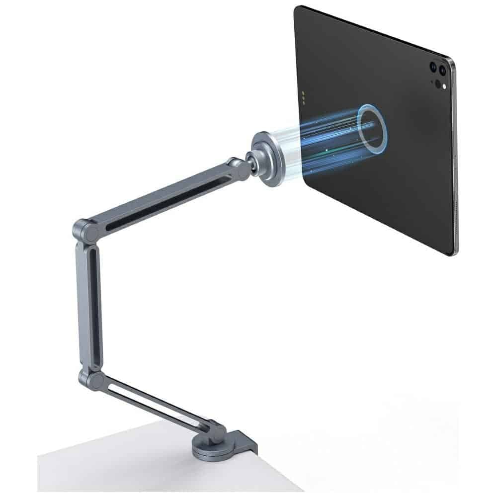 4smarts Mount ErgoPro Desk Clamp Μαγνητική Βάση για Τηλέφωνο και Tablet, Γκρι 2