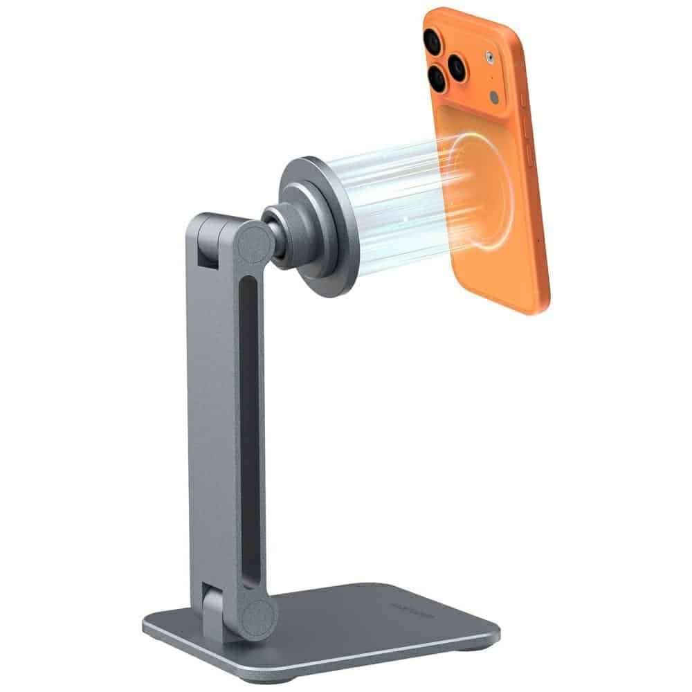 4smarts ErgoPro Desk Stand Μαγνητική Βάση για Τηλέφωνο και Tablet, Γκρι 5
