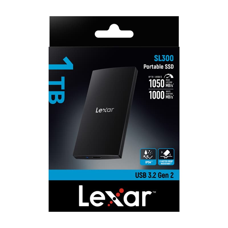 Lexar SL300 Φορητός SSD 1TB, Μαύρος 6