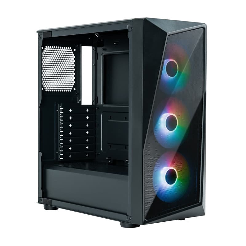Cooler Master CMP 520 Θήκη Υπολογιστή με Τρεις Ανεμιστήρες ARGB, Μαύρη 2