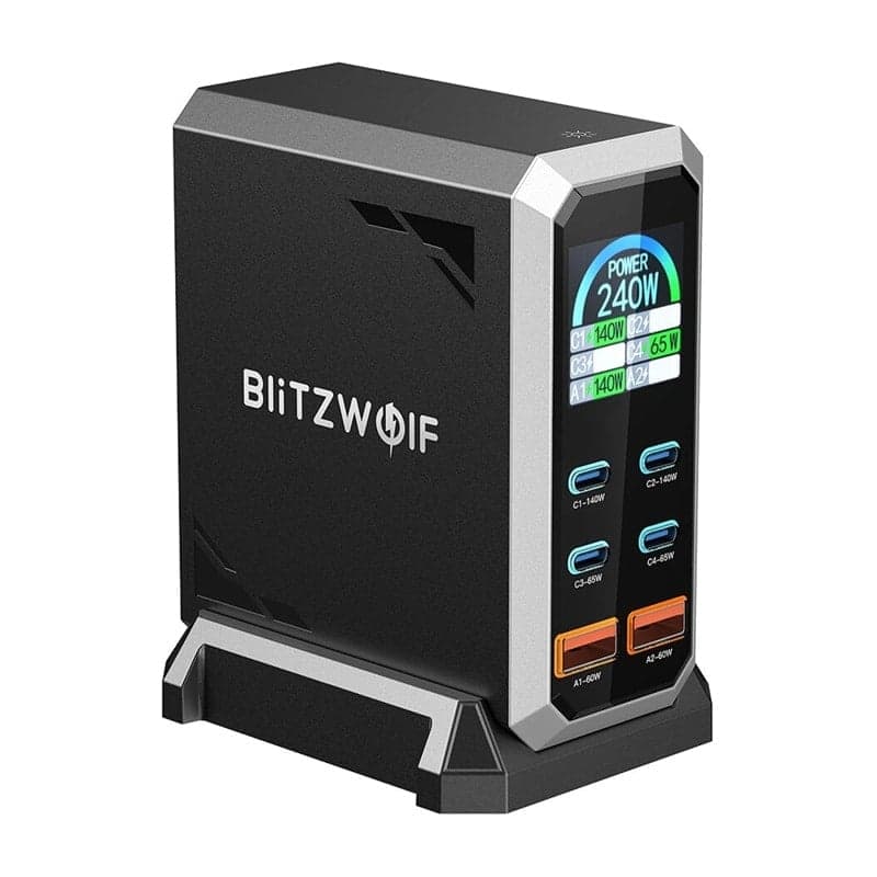 BlitzWolf BW-S31 Φορτιστής Δικτύου, 2xUSB-A, 4xUSB-C, PD, 240W 2