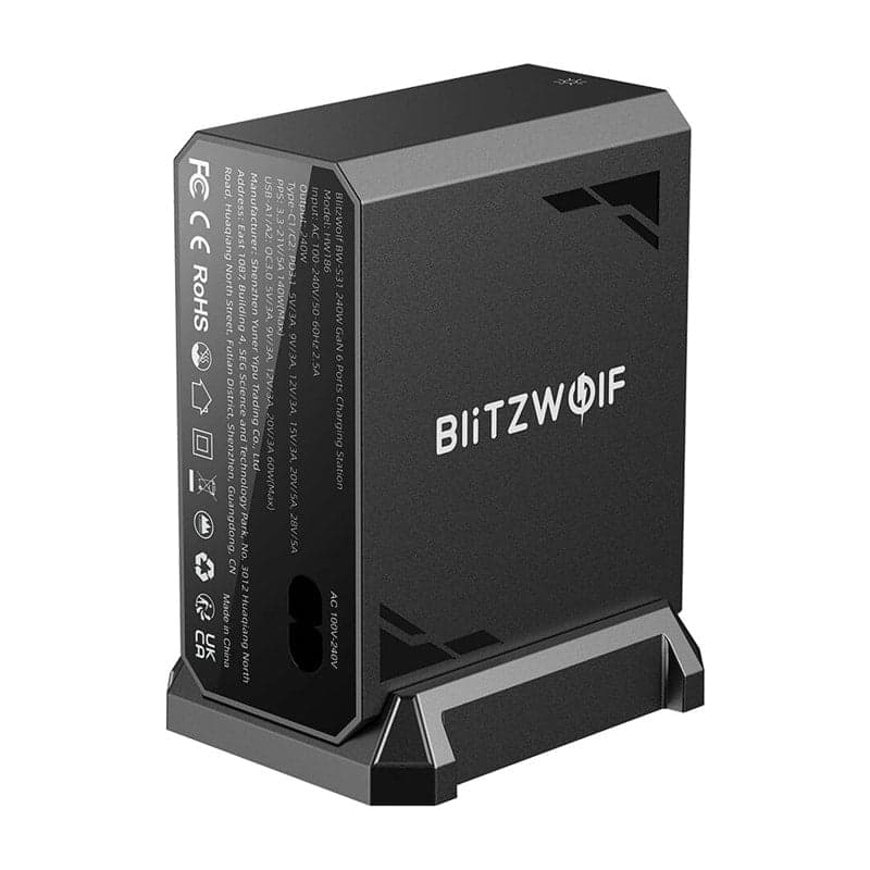 BlitzWolf BW-S31 Φορτιστής Δικτύου, 2xUSB-A, 4xUSB-C, PD, 240W 3