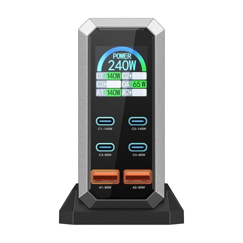 BlitzWolf BW-S31 Φορτιστής Δικτύου, 2xUSB-A, 4xUSB-C, PD, 240W 4