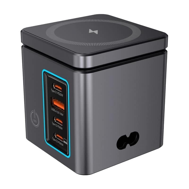 BlitzWolf BW-i113 Φορτιστής Δικτύου GaN, 3xUSB-C, USB-A, 105W 2