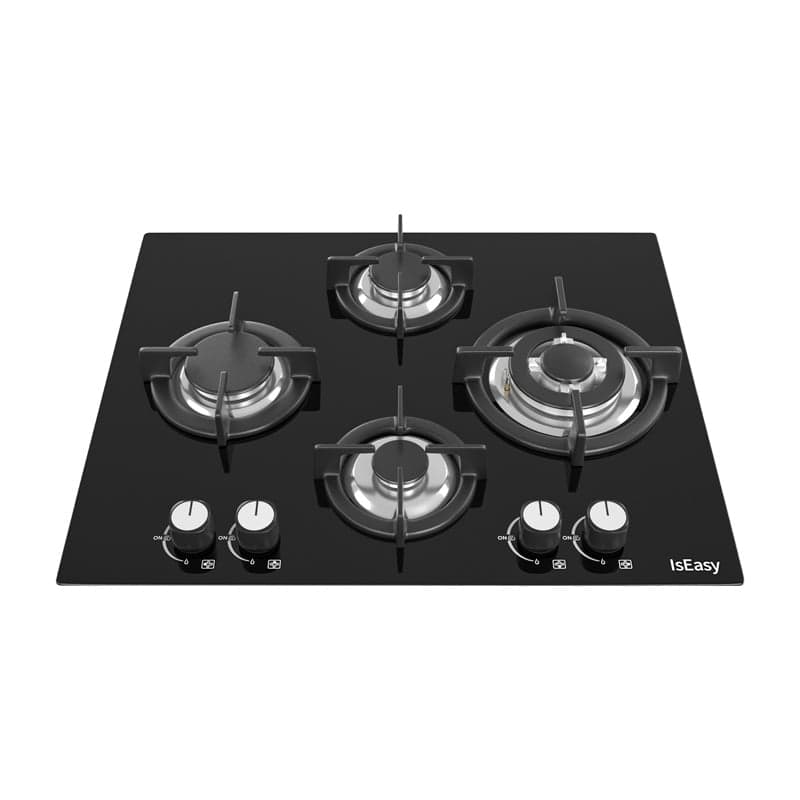 IsEasy MGBG-654A Γυάλινη Εστία Αερίου, Τέσσερις Καυστήρες 2