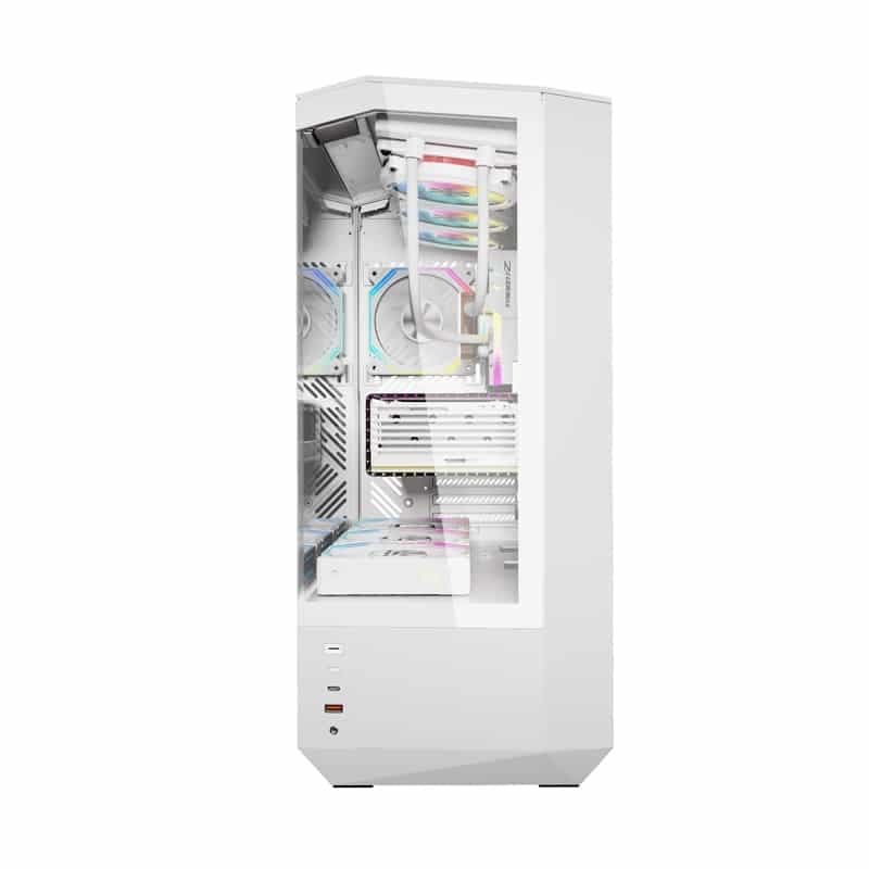 Darkflash DY460 Θήκη Υπολογιστή με 4 Ανεμιστήρες ARGB, Λευκή 9