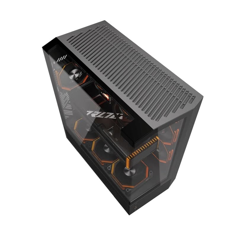 Darkflash DY460 Θήκη Υπολογιστή με 4 Ανεμιστήρες ARGB, Μαύρη 2