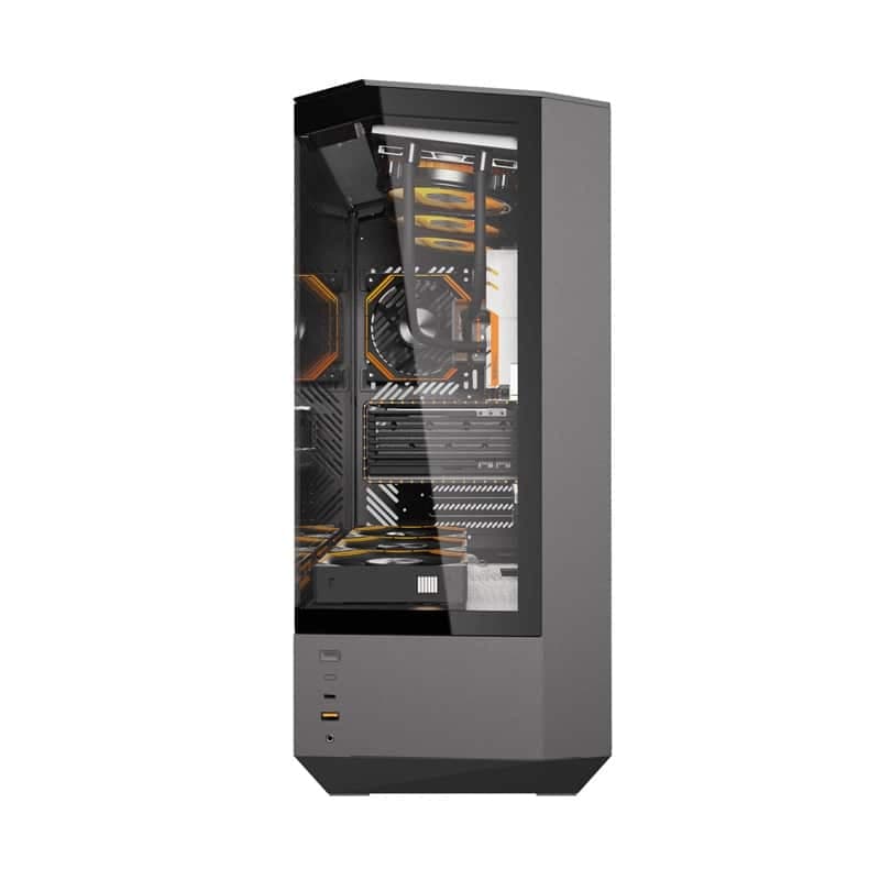 Darkflash DY460 Θήκη Υπολογιστή με 4 Ανεμιστήρες ARGB, Μαύρη 5