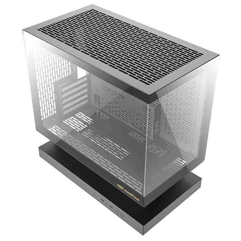 Darkflash F1 Θήκη Υπολογιστή, Μαύρη, Με 6 Ανεμιστήρες ARGB 8