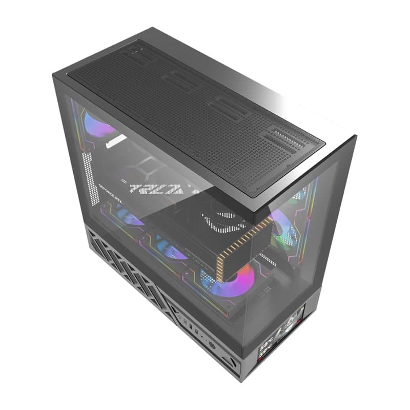 DarkFlash DS950V Θήκη Υπολογιστή με Οθόνη IPS, Μαύρη, 6 Ανεμιστήρες 7