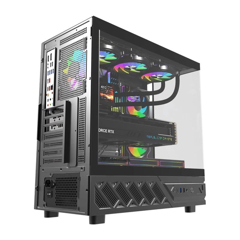 DarkFlash DS950V Θήκη Υπολογιστή με Οθόνη IPS, Μαύρη, 6 Ανεμιστήρες 8