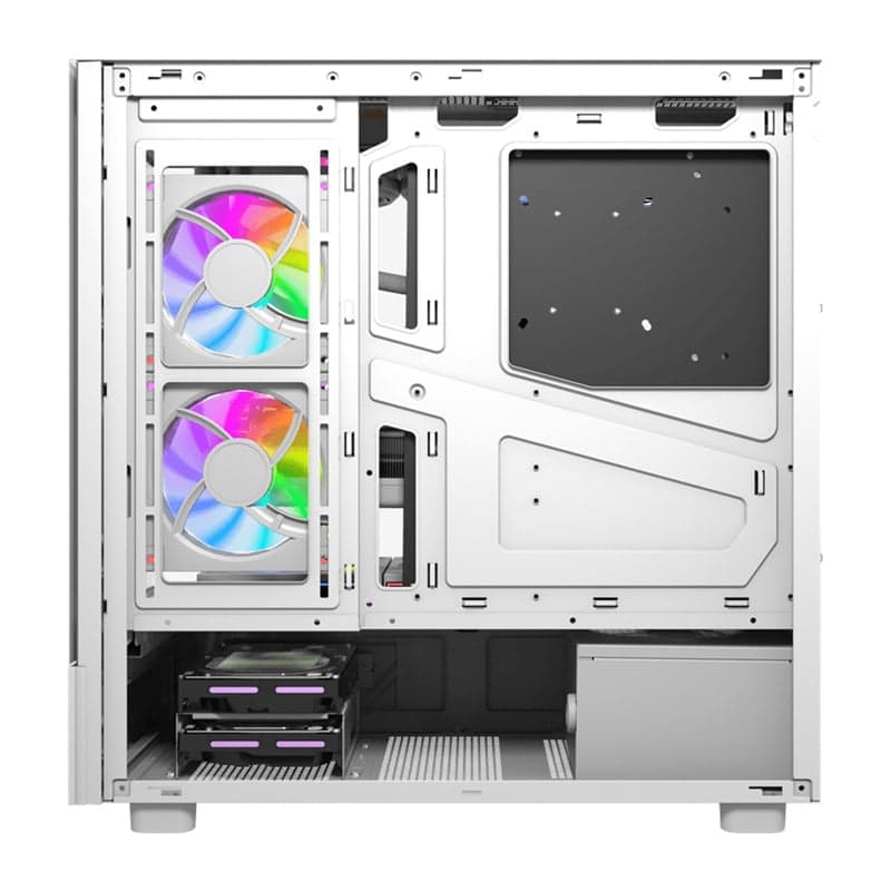 DarkFlash DS950V Θήκη Υπολογιστή με Οθόνη IPS, Λευκή, 6 Ανεμιστήρες 8