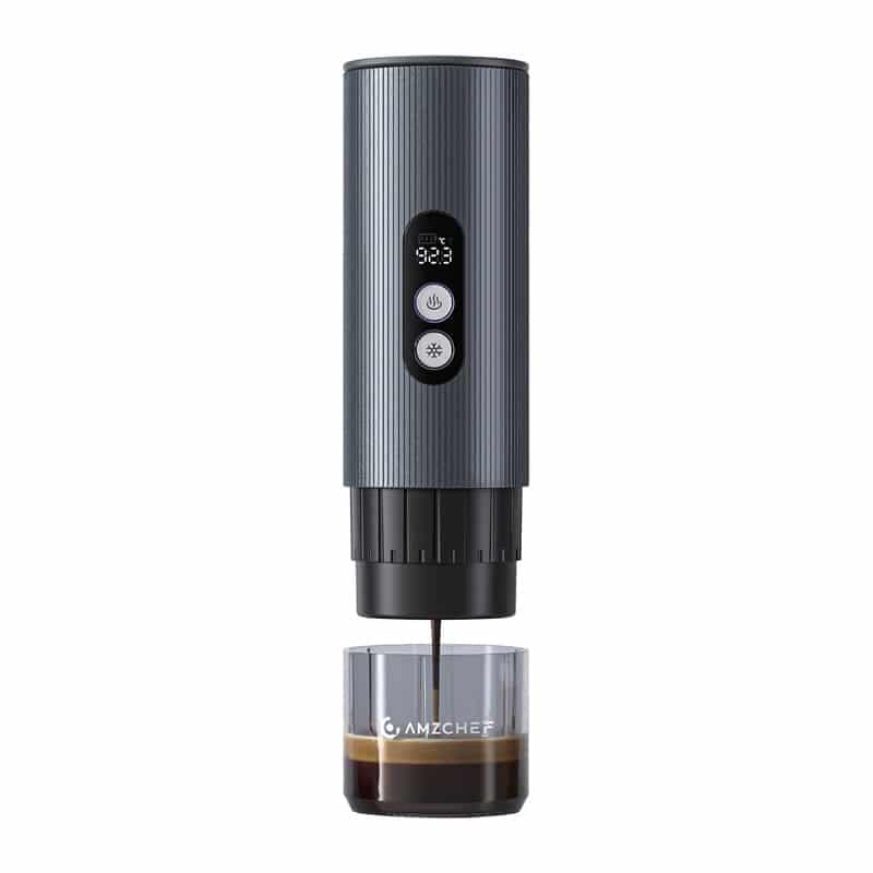 AMZCHEF CE-GC-CP024-BU Φορητή Καφετιέρα, Ασύρματη, 20 Bar, 9000 mAh 2