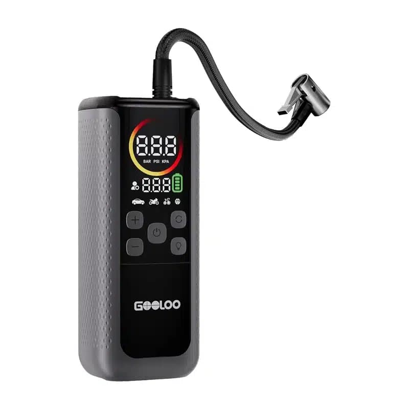 GOOLOO GT160 Διπλός Συμπιεστής Αυτοκινήτου, 160 PSI, Μπαταρία 37 Wh