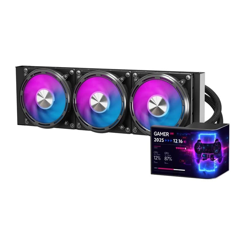 DarkFlash UV360 Ψύκτης Επεξεργαστή AIO 360 mm, Μαύρος 2