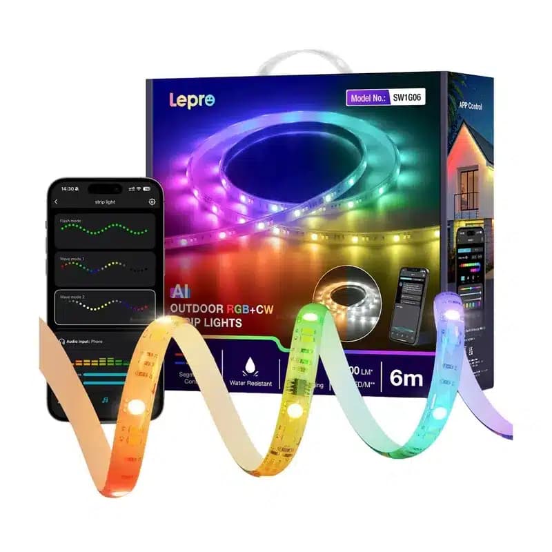 LEPRO SW1-6 RGB Έξυπνη Λωρίδα LED, 6 μ. 2
