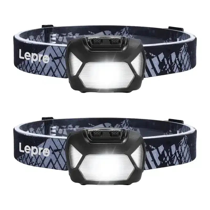 LEPRO 320015-2 Σετ 2 Φακών Κεφαλής, 200 Lumen