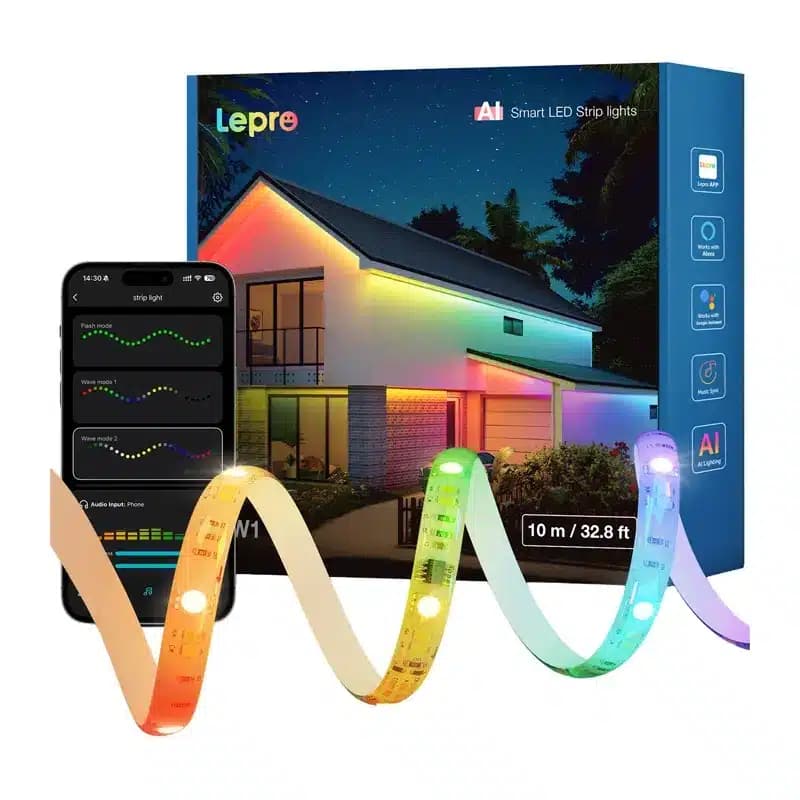 LEPRO SW1 Λωρίδα LED RGBIC 10 Μέτρων με Wi-Fi και Bluetooth 2
