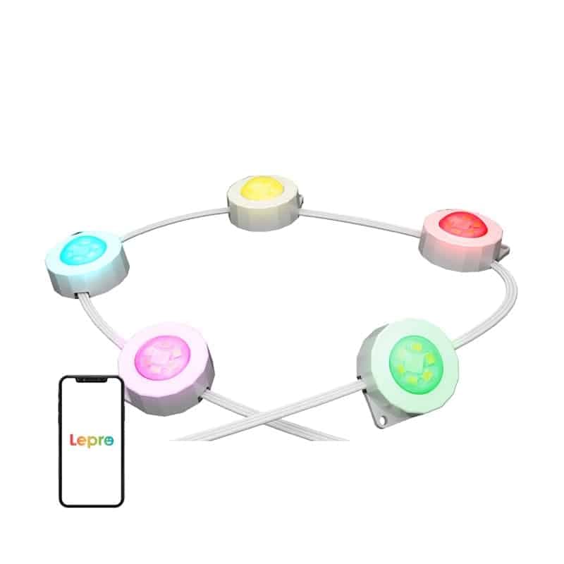 LEPRO E1-60 Φωτιστικό Οροφής Εξωτερικού Χώρου, RGB+CCT, 15,3 m