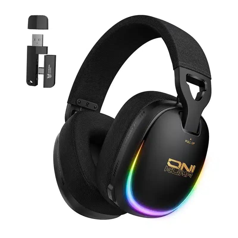 ONIKUMA GT805 Ασύρματα Ακουστικά Gaming, Μαύρα