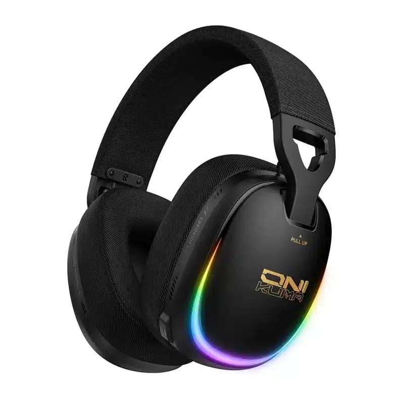 ONIKUMA GT805 Ασύρματα Ακουστικά Gaming, Μαύρα 2