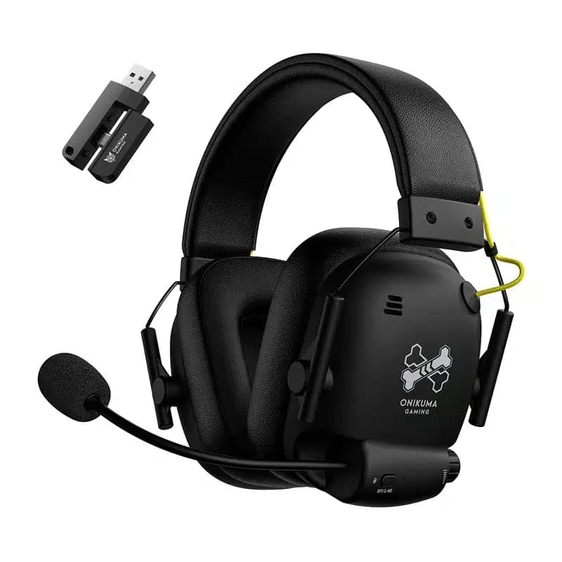 ONIKUMA GT888 Ασύρματα Ακουστικά Gaming, Μαύρα