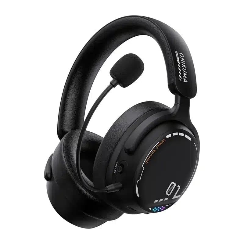 ONIKUMA GT886 Ασύρματα Ακουστικά Gaming, Μαύρα 2